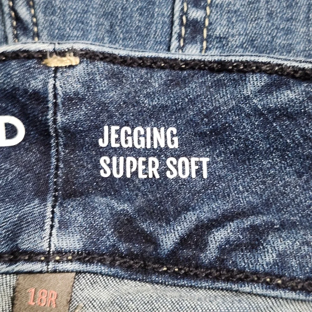 Torrid Jegging Jeans Womens 18 18R Super Soft Blue Denim Skinny Stretch 3 Button - Picture 10 of 15